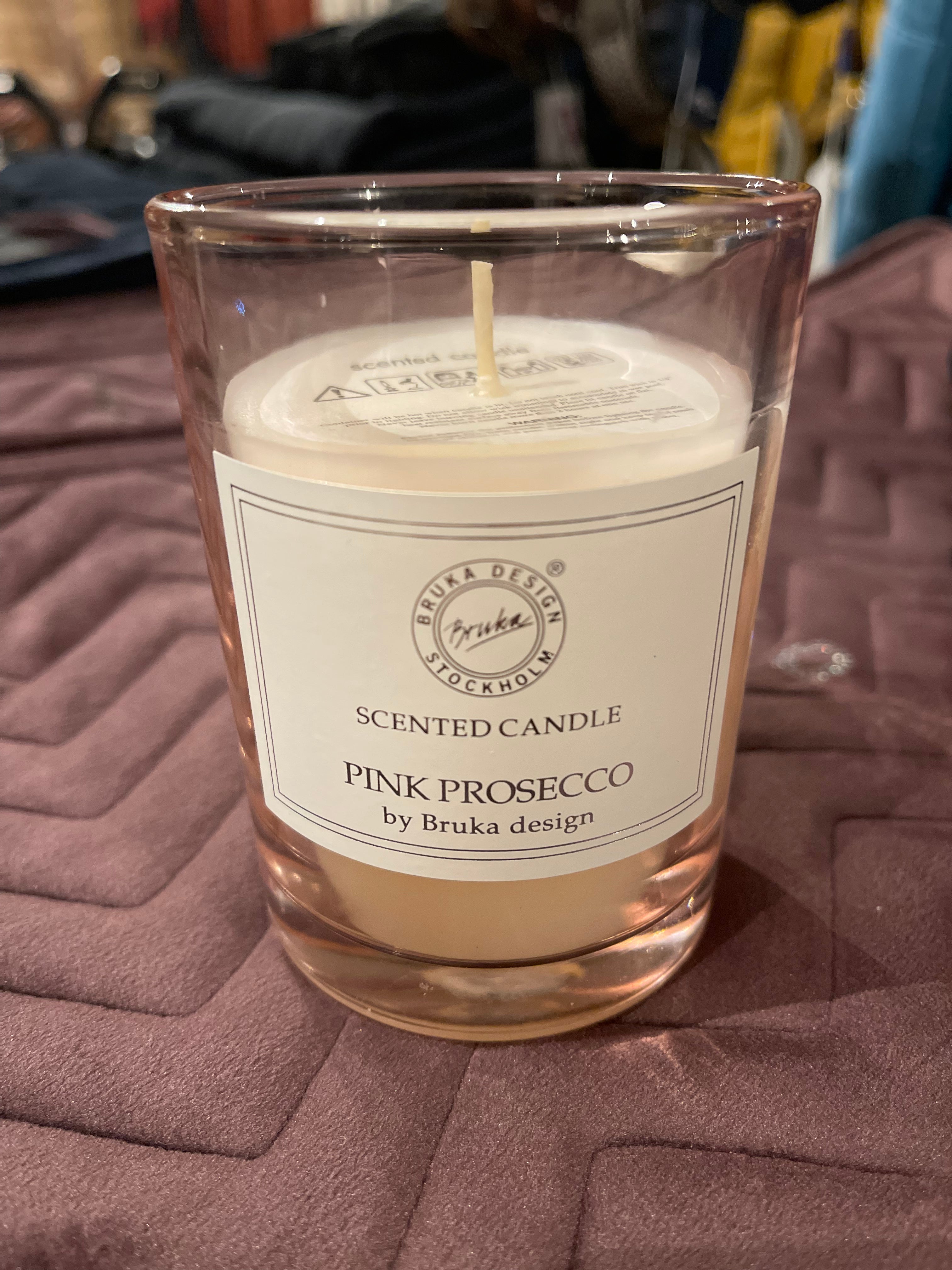 Duftlys Pink Prosecco liten