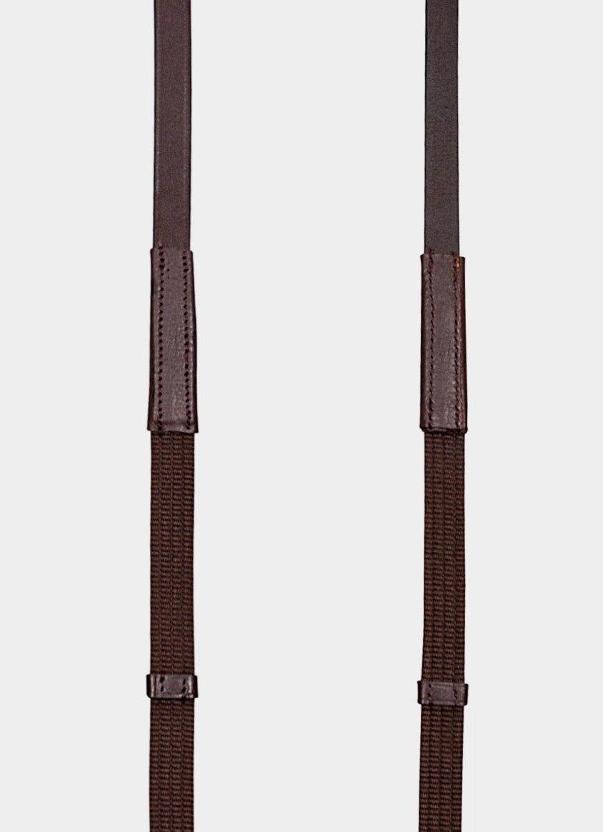 Equiline gummi tøyler m/stoppere.