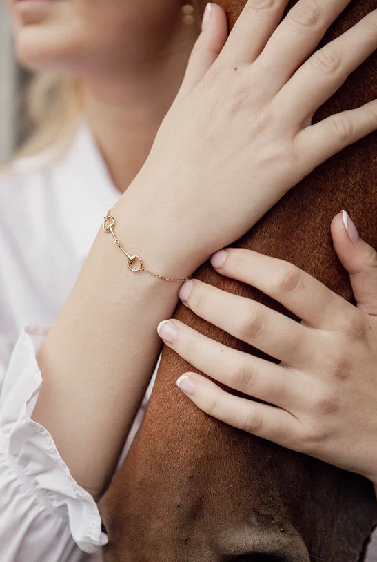 Isabelle -Horsebit Bracelet Gold