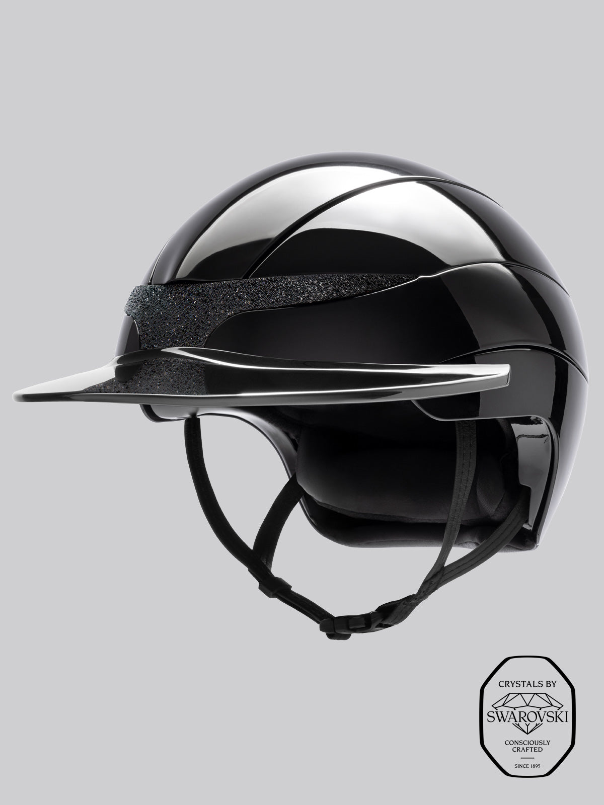 Xanto ridehjelm Swarovski frontbånd