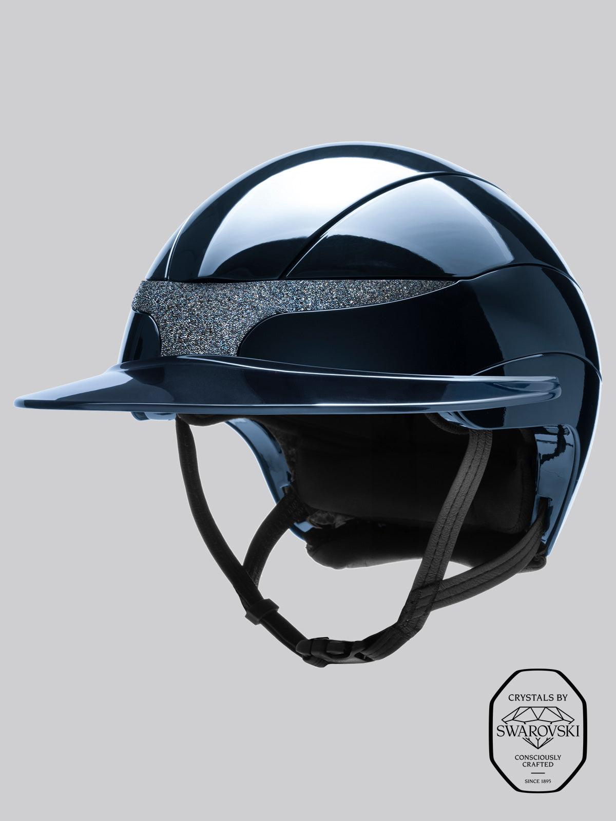 Xanto ridehjelm Swarovski frontbånd