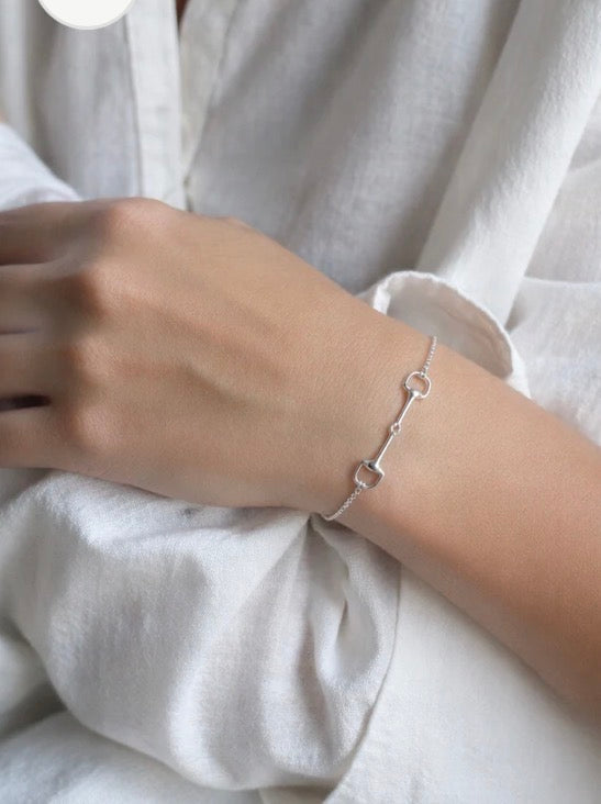 Isabelle - Horsebit Bracelet Silver