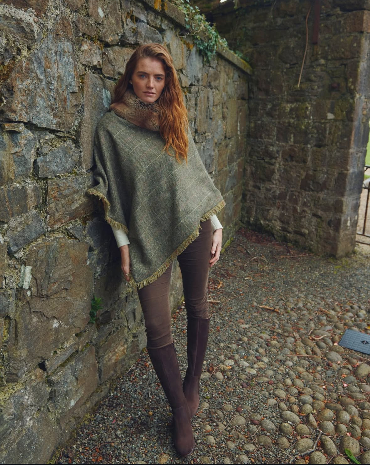 Dubarry Poncho Silverfir