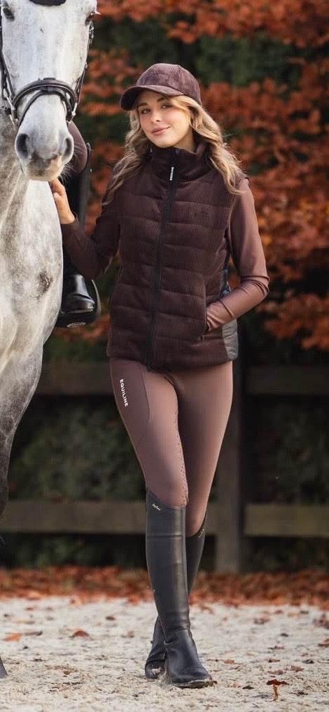 Equiline ridetights med knegrip